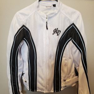 Women's White Mesh Harley Davidson Jacket